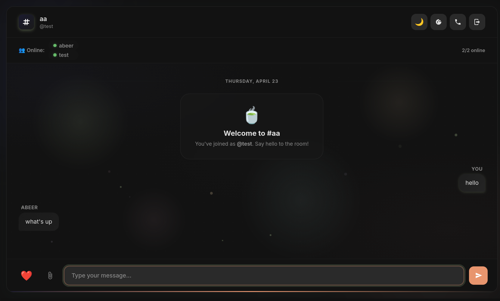 Private Chat App